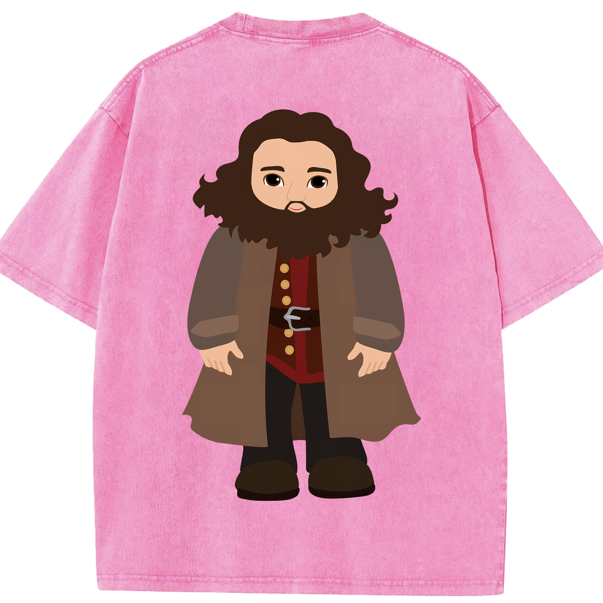 （画像用） Harry Potter ハリー・ポッターシリーズ 綿100% ヴィンテージ風 半袖Tシャツ（背面プリント）